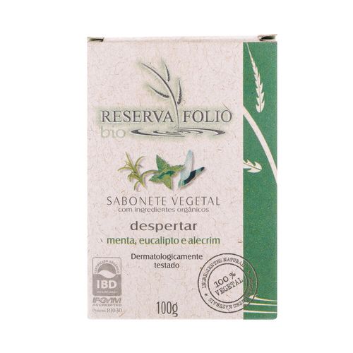 Sabonete Despertar Menta, Eucalipto e Alecrim Orgânico 100g – Reserva Folio