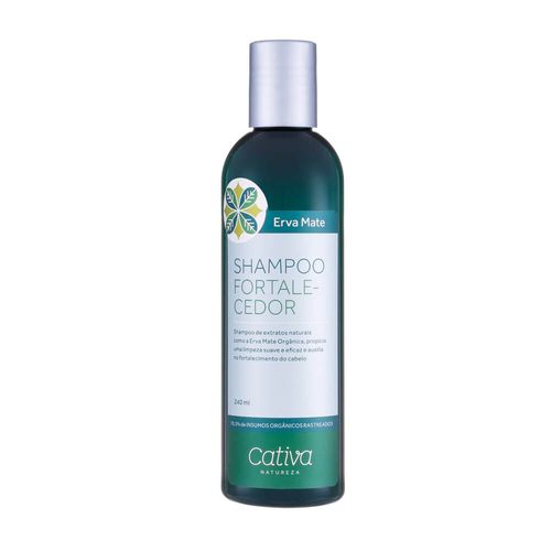 Shampoo Fortalecedor Natural de Erva Mate 240ml – Cativa Natureza