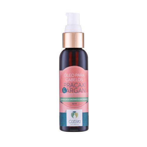 Óleo para Cabelos Natural Pracaxi e Argan 60ml – Cativa Natureza