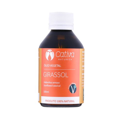 Óleo Vegetal Natural de Girassol 100ml – Cativa Natureza