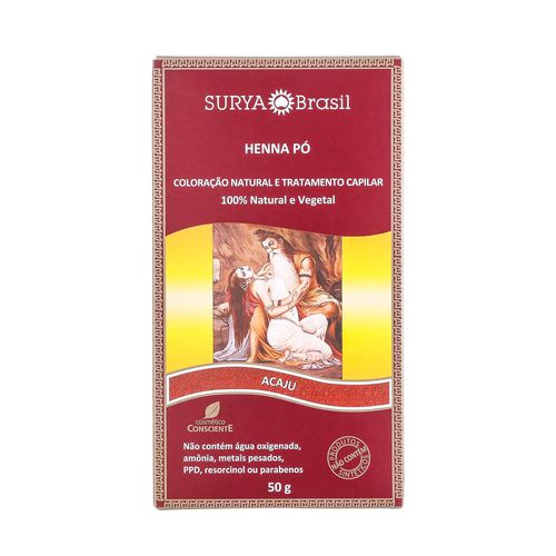 Henna em Pó Natural 50g – Surya Brasil