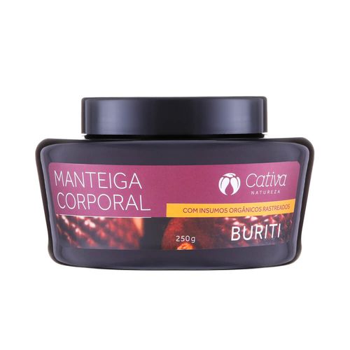 Manteiga Corporal Natural de Buriti 250g – Cativa Natureza