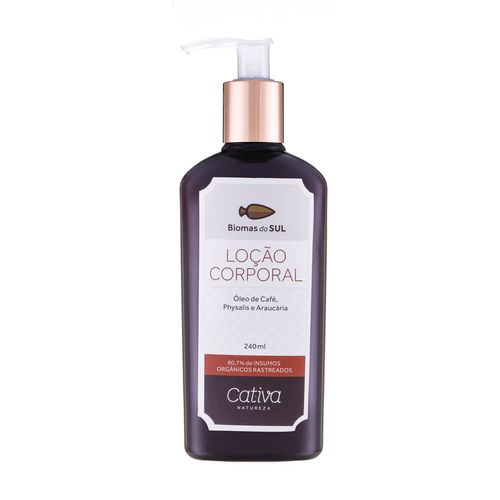 Loção Hidratante Corporal Natural Biomas do Sul 240ml – Cativa Natureza