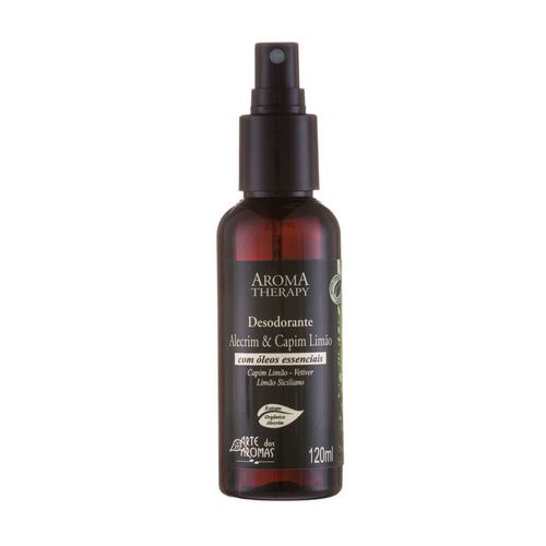 Desodorante Spray Natural Alecrim & Capim-limão 120ml - Arte dos Aromas