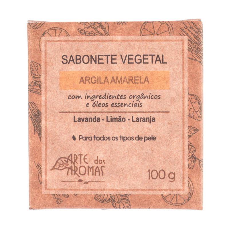 Sabonete-Vegetal-Natural-de-Argila-Amarela-100g---Arte-dos-Aromas
