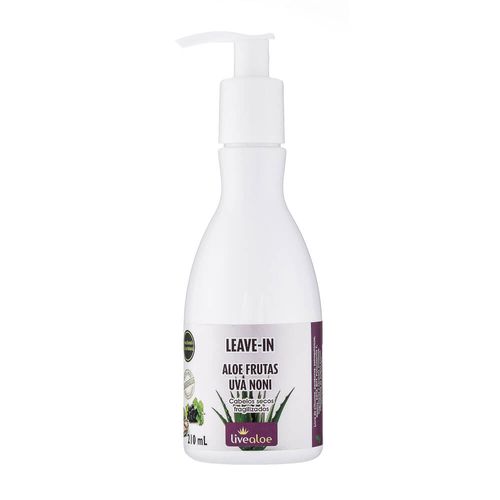 Leave-in Vegano Natural Aloe Frutas com Uva e Noni 210ml – Livealoe