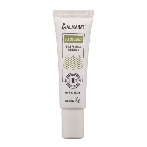 Gel Secativo Facial Natural para Peles Oleosas e Acneicas 10g - Almanati