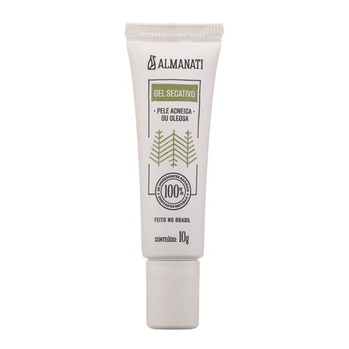 Gel Secativo Facial Natural para Peles Oleosas e Acneicas 10g - Almanati