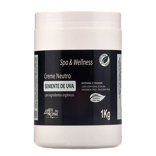 Creme Neutro Massagem Óleo de Semente de Uva 1kg - Arte dos Aromas