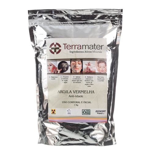 Máscara de Argila Vermelha Orgânica 1kg – Terramater