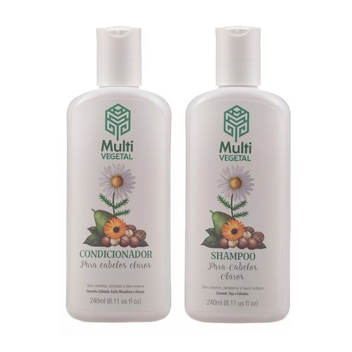 Kit Shampoo e Condicionador para Cabelos Claros - Multi Vegetal