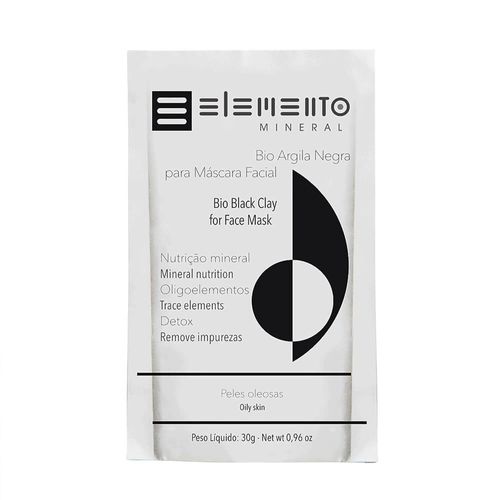 Bio Argila Negra 30g - Elemento Mineral