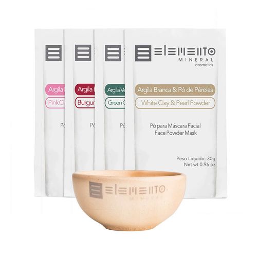 Kit Bio Argila com Pedras Preciosas – Elemento Mineral