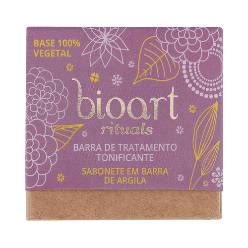 Sabonete Tonificante de Argila Roxa e Lavanda 100g - Bioart