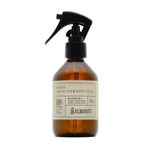 Spray Natural para Ambiente e Aromaterapeutico Alegria e Criatividade Blend N°2 de 150ml - Almanati