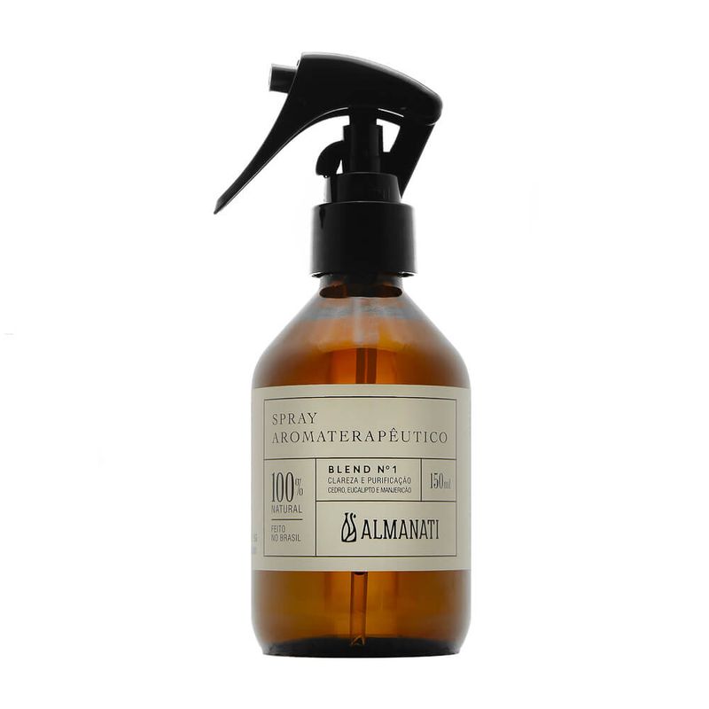 Spray-Natural-para-Ambiente-e-Aromaterapeutico-Clareza-e-Purificacao-Blend-N°1-de-150ml---Almanati