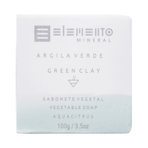 Sabonete de Argila Verde Natural 100g – Elemento Mineral