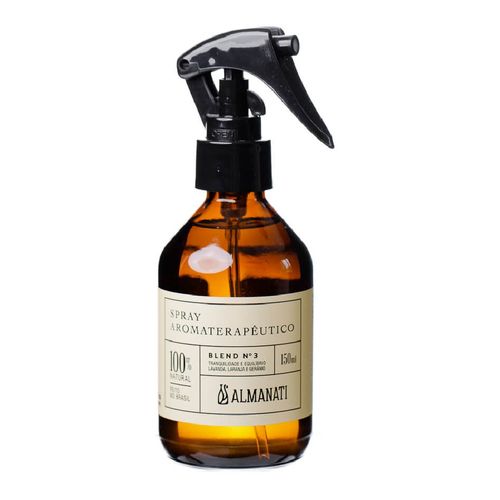 Spray Natural para Ambiente e Aromaterapeutico Tranquilidade e Equilíbrio Blend N°3 de 150ml – Almanati