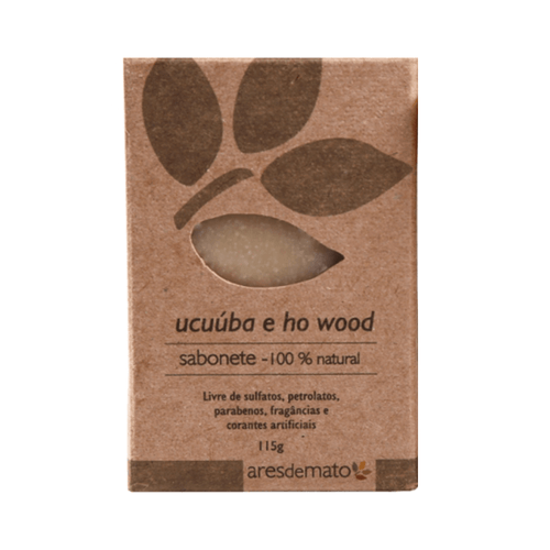 Sabonete Natural Pele Seca de Ucuúba e Ho Wood 115g - Ares de Mato