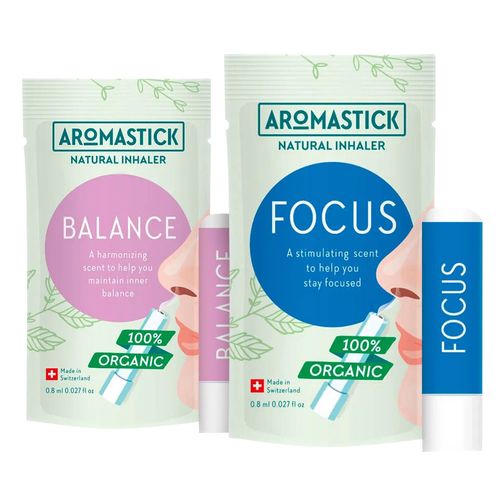 Kit Concentração com 2 Inaladores Orgânicos - Aromastick