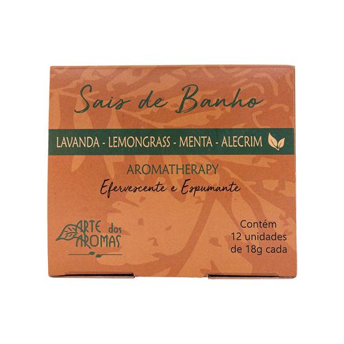 Sais de Banho Efervescentes Lemongrass 12 unid - Arte dos Aromas