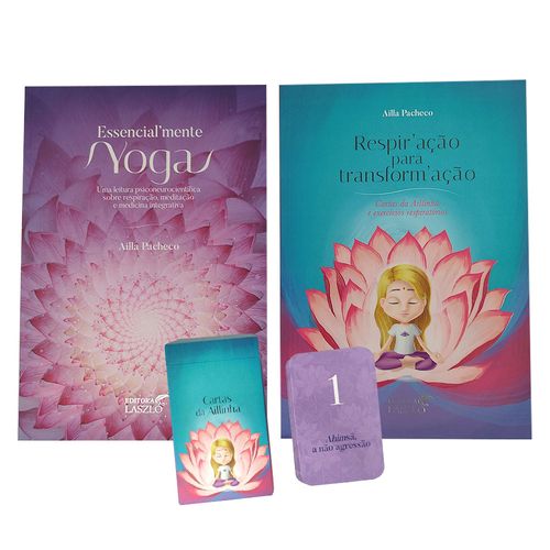 Kit Livro Essencialmente Yoga e Livro Respiração para transformação - Ailla Pacheco