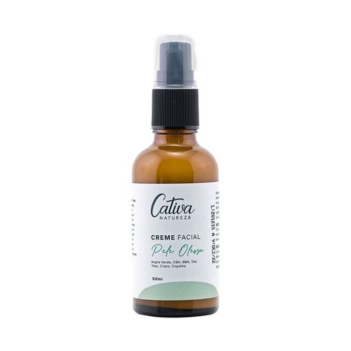 Creme Hidratante Facial Natural para Pele Oleosa 50ml – Cativa Natureza