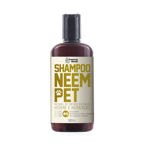 Shampoo Neem Pet Natural, Ervas & Flores para Pets 180ml – Preserva Mundi