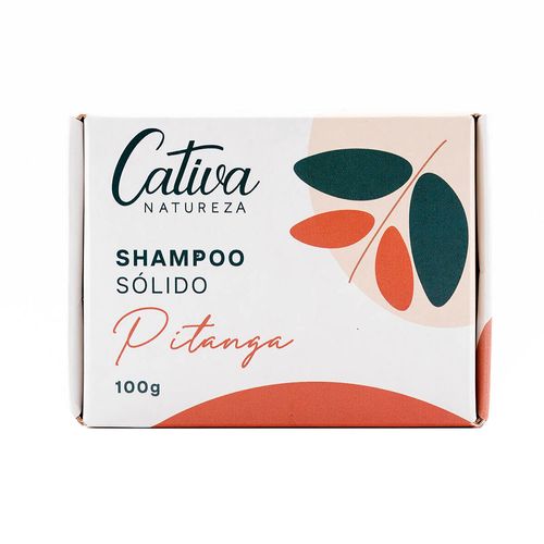 Shampoo Sólido Natural de Pitanga 100g – Cativa Natureza