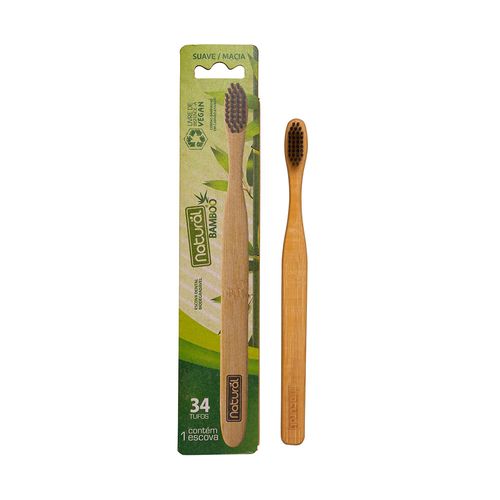 Escova Dental Natural de Bambu 34 Tufos – Orgânico Natural