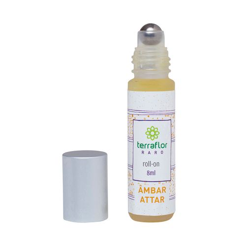 Perfume Roll-on Natural de Âmbar Attar 8ml - Terra Flor