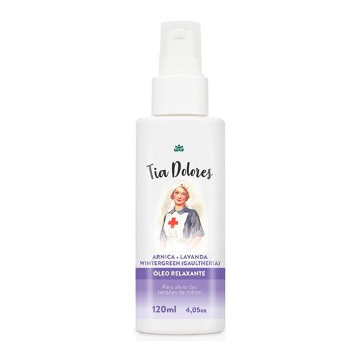 Óleo Relaxante Tia Dolores com Arnica e Lavanda 120ml - WNF