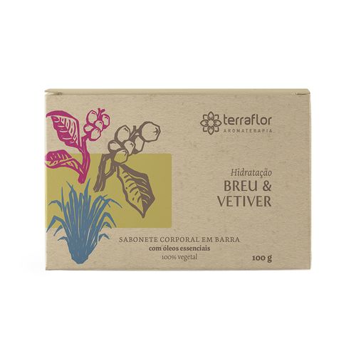 Sabonete Natural Breu e Vetiver 100g - Terra Flor