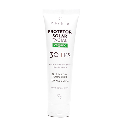 Protetor Solar Facial FPS30 Pele Oleosa 50g - Herbia
