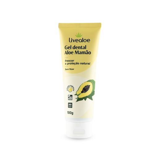 Pasta de Dente Natural Aloe Mamão 100g – Livealoe