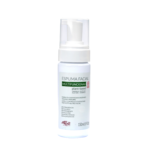 Espuma de Limpeza Facial Multifuncional Orgânica 150ml - Arte dos Aromas
