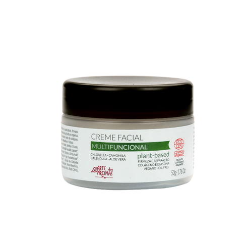 Creme Facial Multifuncional Orgânico 50g - Arte dos Aromas