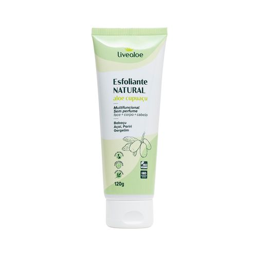 Esfoliante Natural Aloe Cupuaçu 120ml - Livealoe