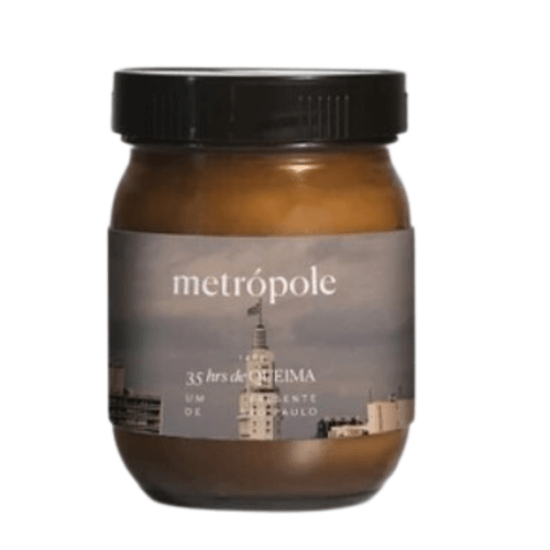 Vela Aromática Natural Metrópole 148g – Vela Made In São Paulo