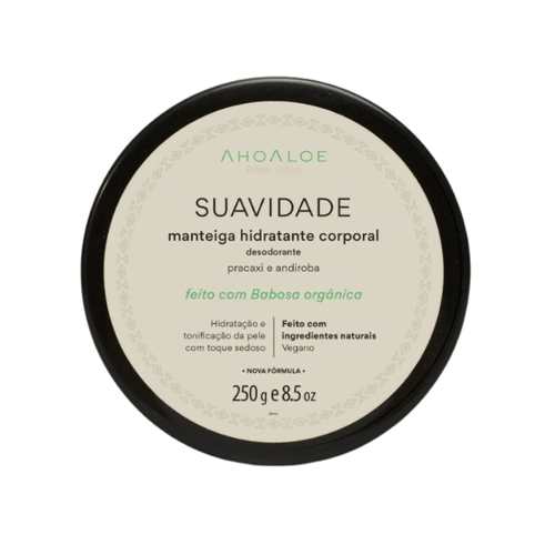 Manteiga Hidratante Suavidade Rica em Aloe Vera 250g - AhoAloe