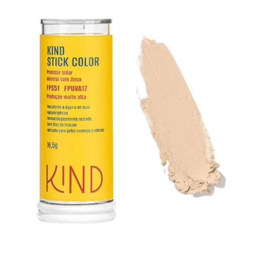 Protetor Solar Mineral Natural Stick Color FPS51 FPUVA17 16,5g - Kind