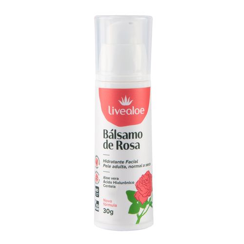 Bálsamo Facial Natural de Rosa 30ml – Livealoe