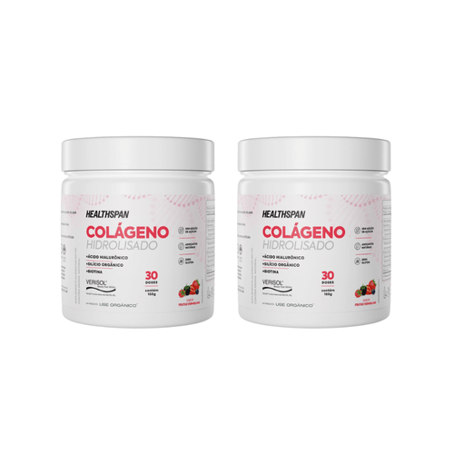 Kit com 2 Colágenos Hidrolisados com Ácido Hialurônico Healthspan 150g - Use Orgânico