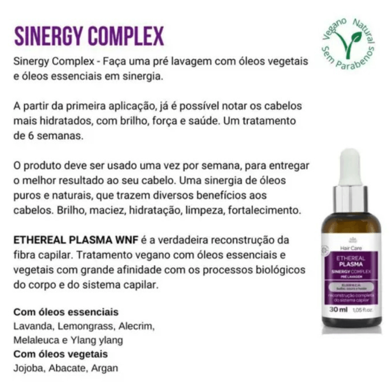 Kit de Tratamento Capilar Hair Care Ethereal Plasma - WNF