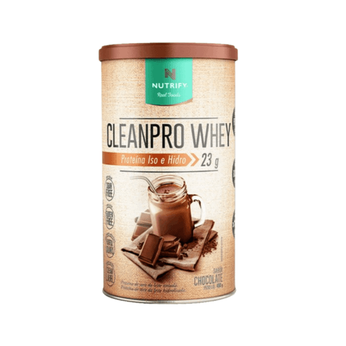 Whey Protein Isolado Cleanpro Chocolate 450g - Nutrify