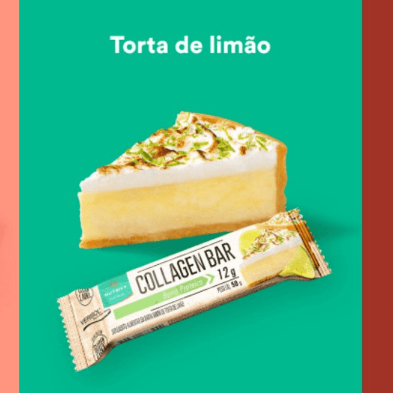 Barra De Proteína Com Colágeno Collagen Bar Torta De Limão Da Nutrify Use Orgânico Use Orgânico 4125