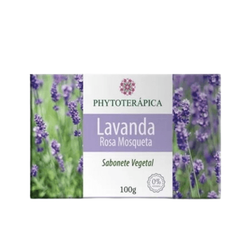 Sabonete em Barra Corporal de Lavanda e Rosa Mosqueta 100g - Phytoterápica