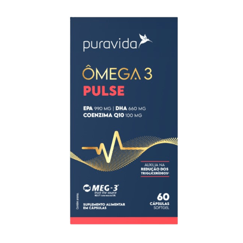 Ômega 3 Pulse 60 Cápsulas - Puravida