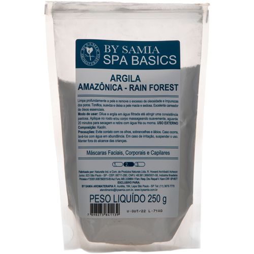 Argila Rain Forest Cinza (Amazônica) 250g - By Samia