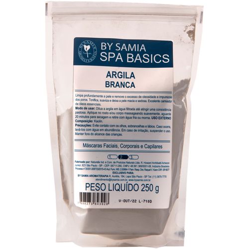 Argila Branca 250g - By Samia